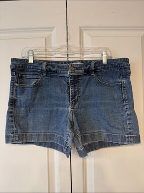 White House Black Market Blue Denim Short Shorts